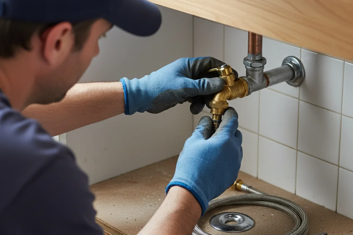 Shutoff valve and fitting work during Emergency Plumbing in Humarock